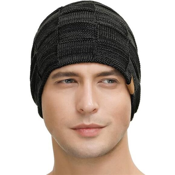Packs Slouchy Beanie for Men Winter Hats for Guys